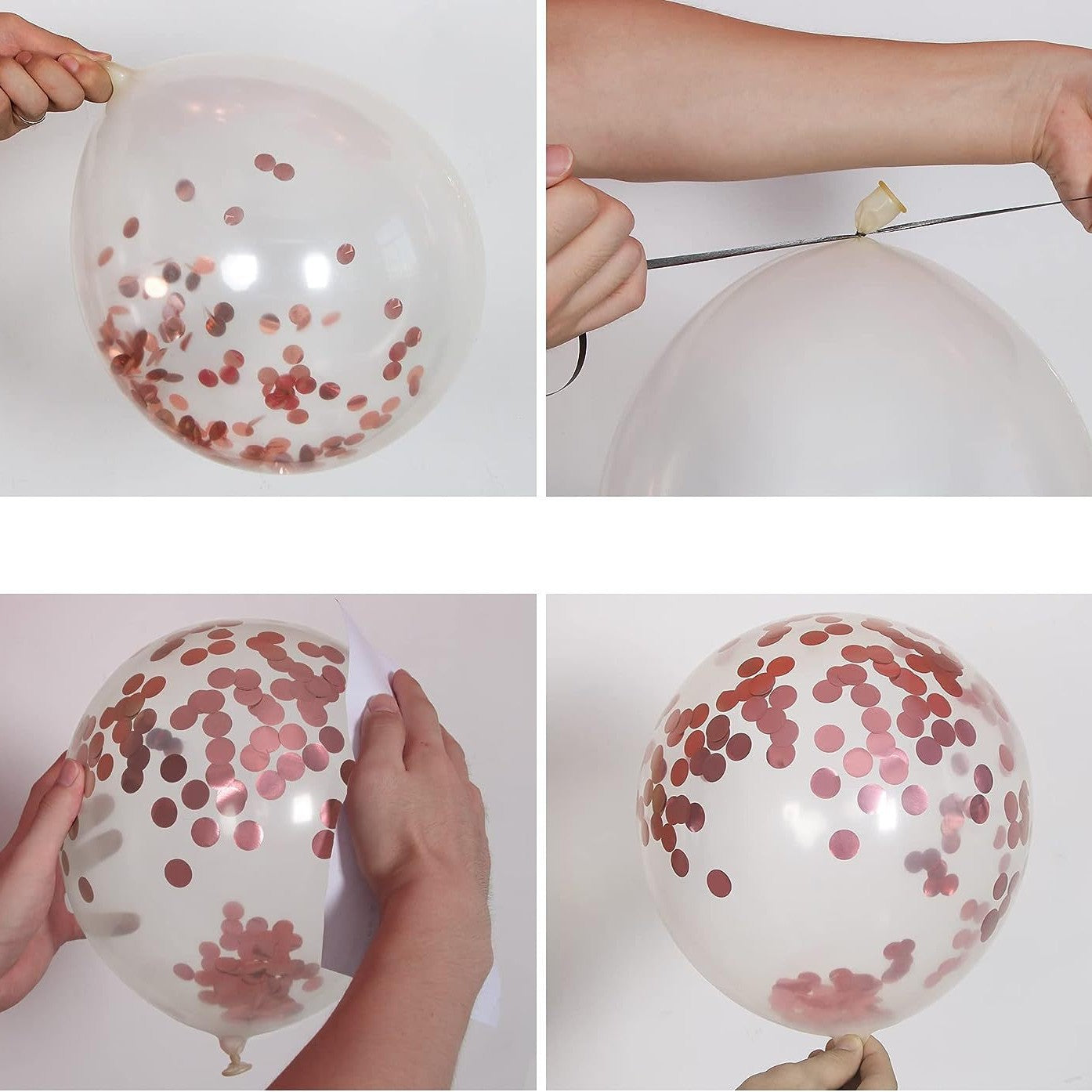 rose gold balloon suit
