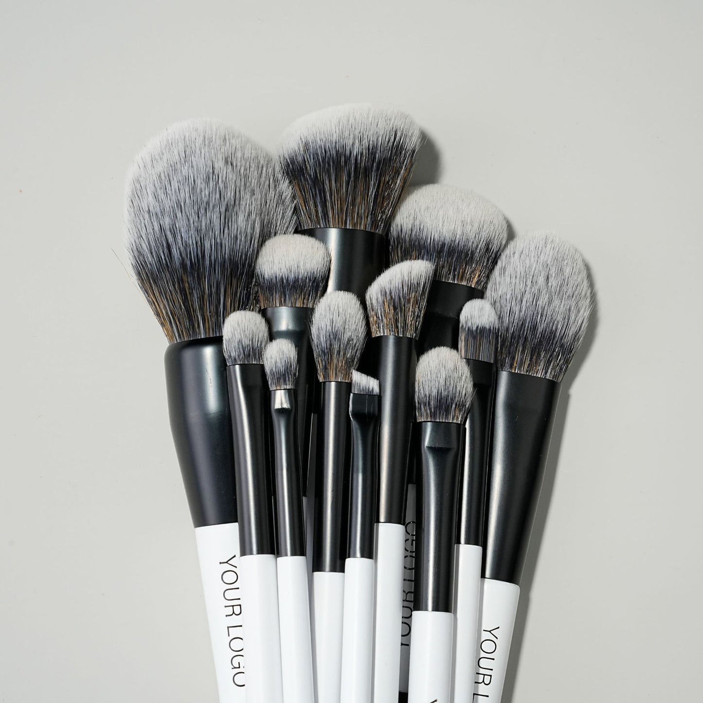 Black and White Double-Tipped Makeup Brush