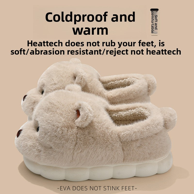 Cute Bear Cotton Shoes
