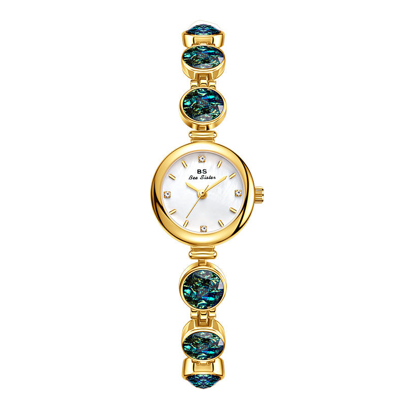 BS Huancai Rough Stone Malachite iridescence Women's Watch