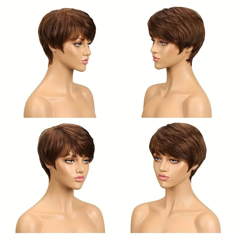 Curly short-style headband female wig