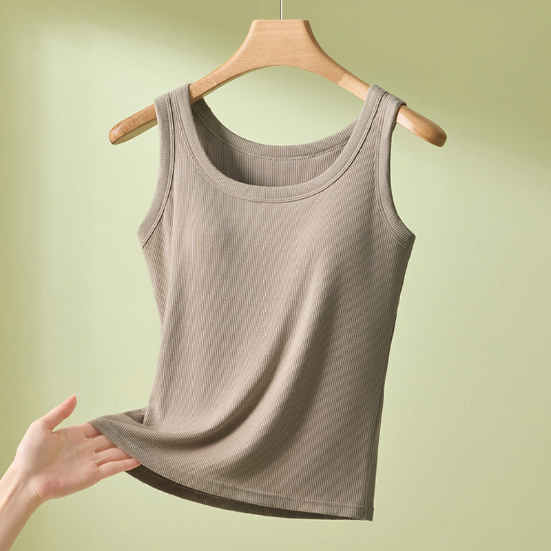 Thickened and oversized women's backless top