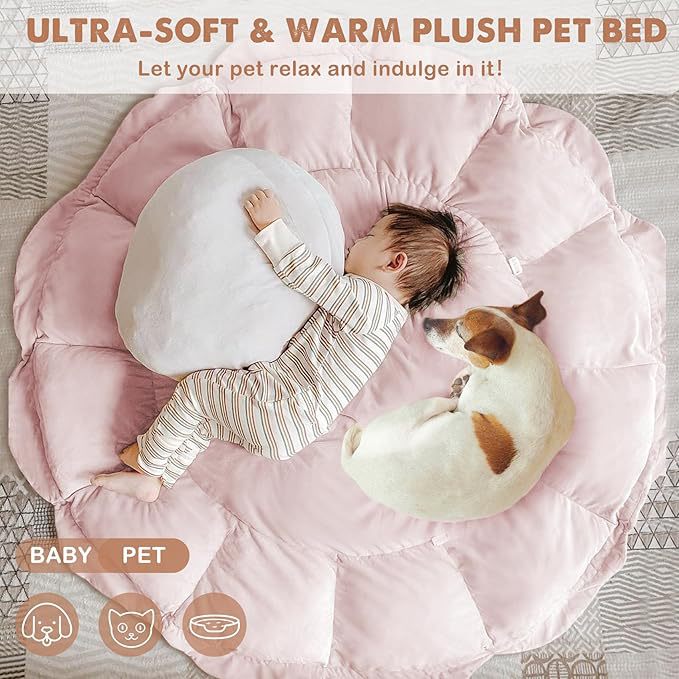 Three-in-one thickened petal baby fitness stand