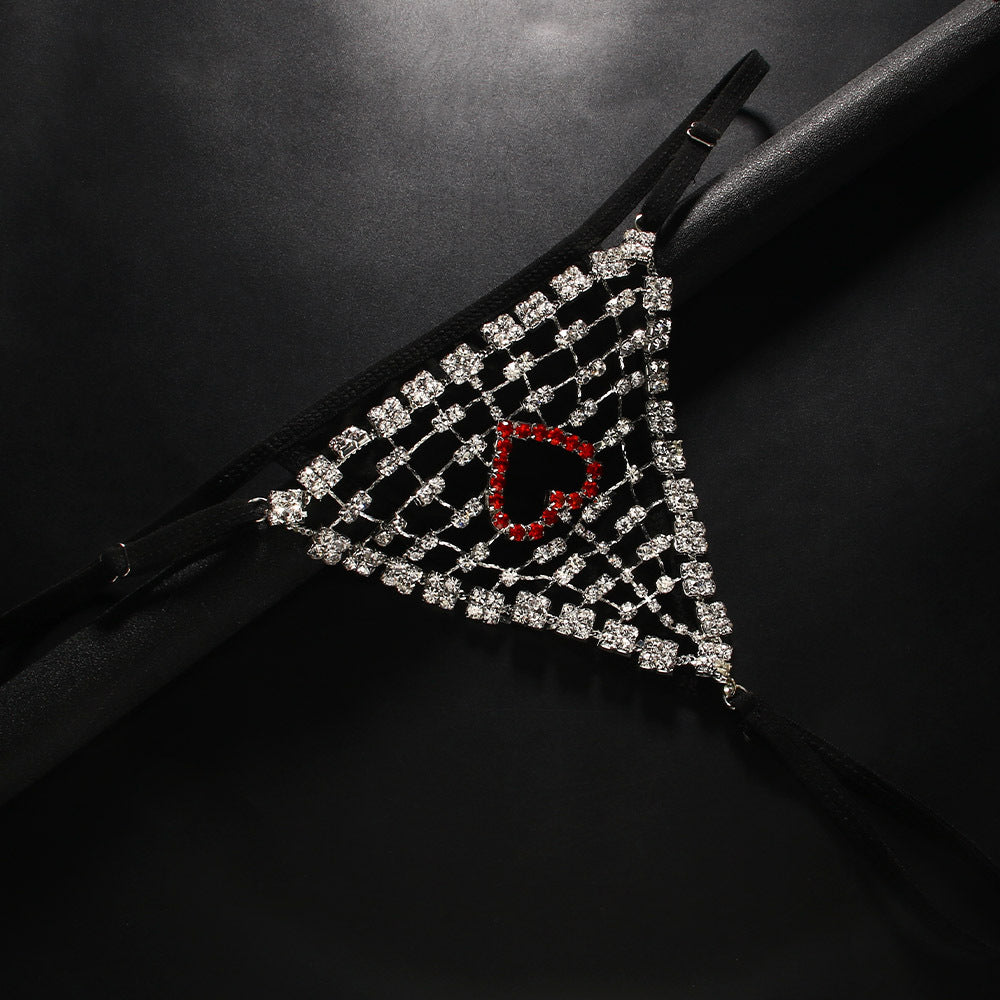Diamond heart-shaped underpants