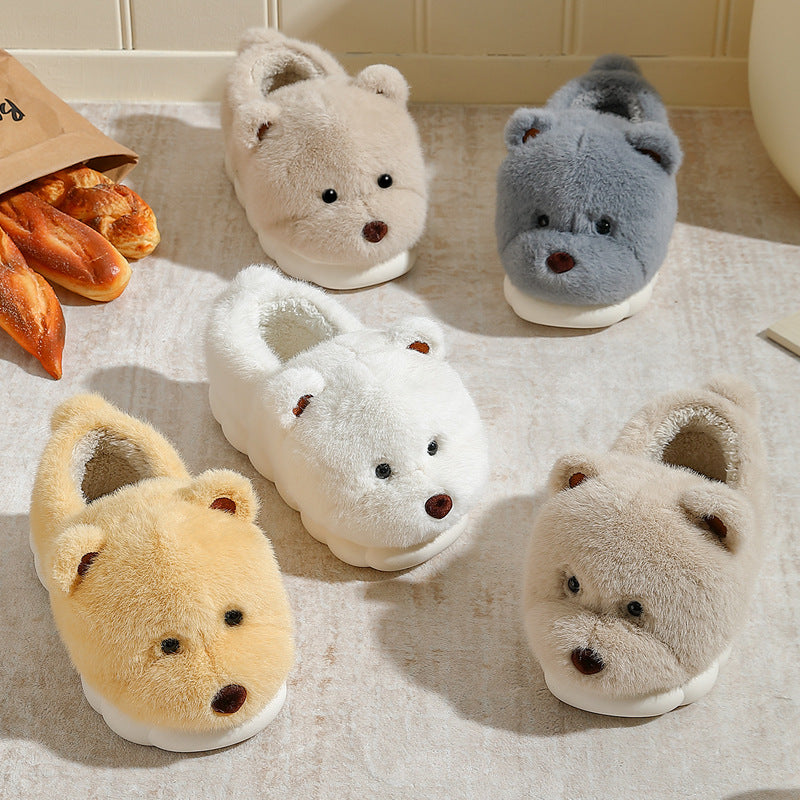 Cute Bear Cotton Shoes