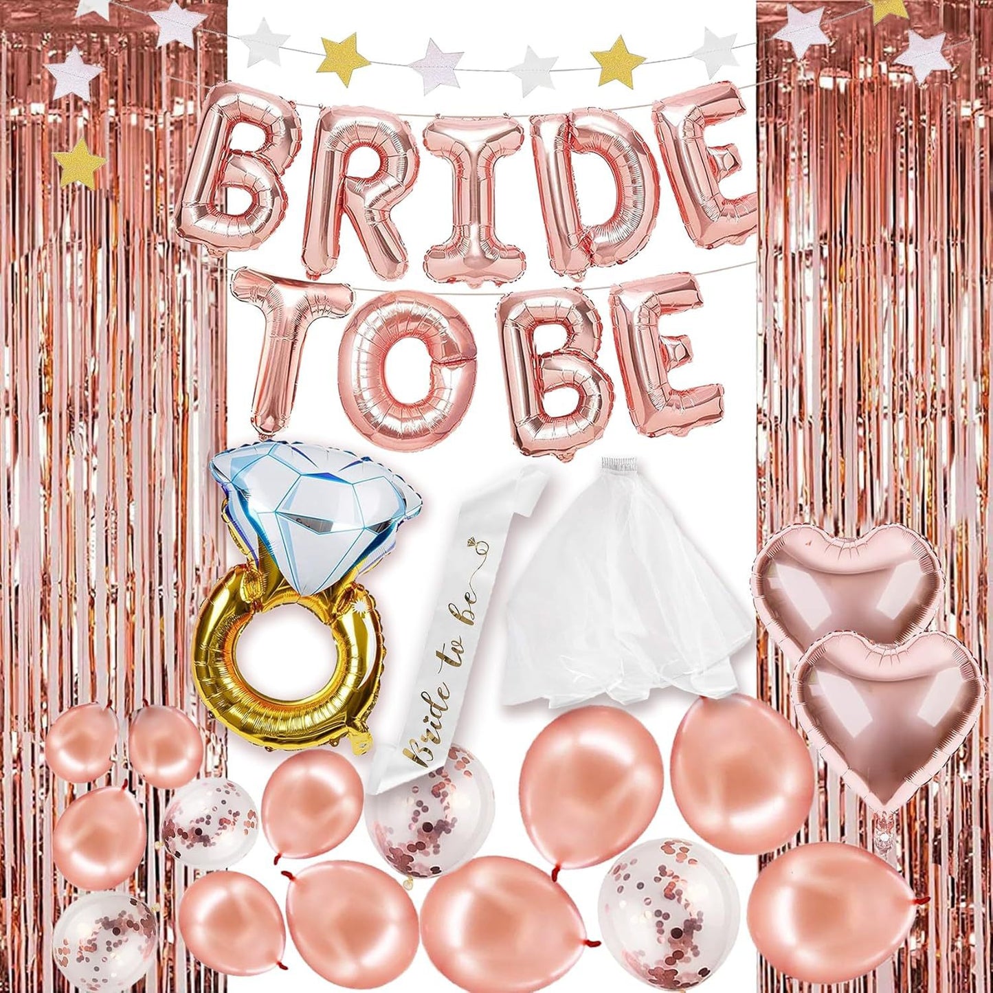rose gold balloon suit