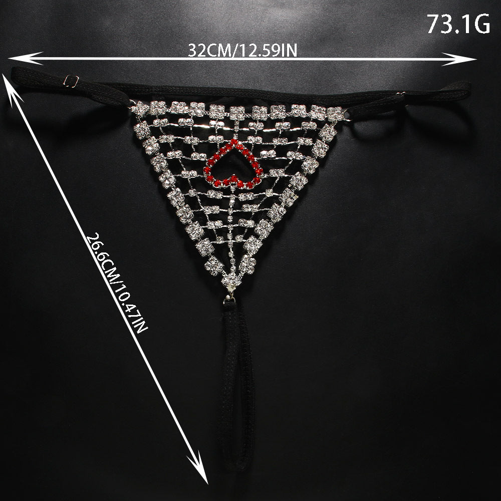 Diamond heart-shaped underpants