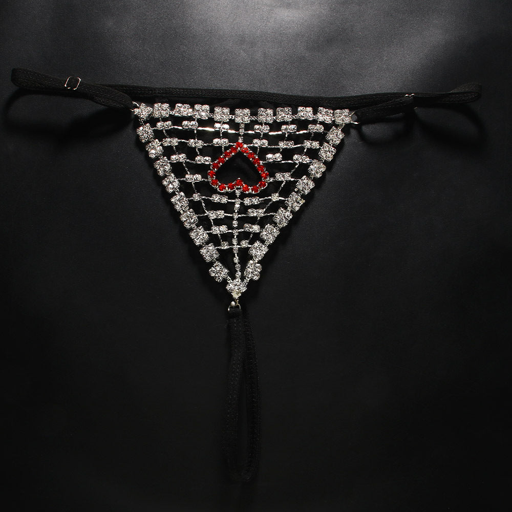 Diamond heart-shaped underpants