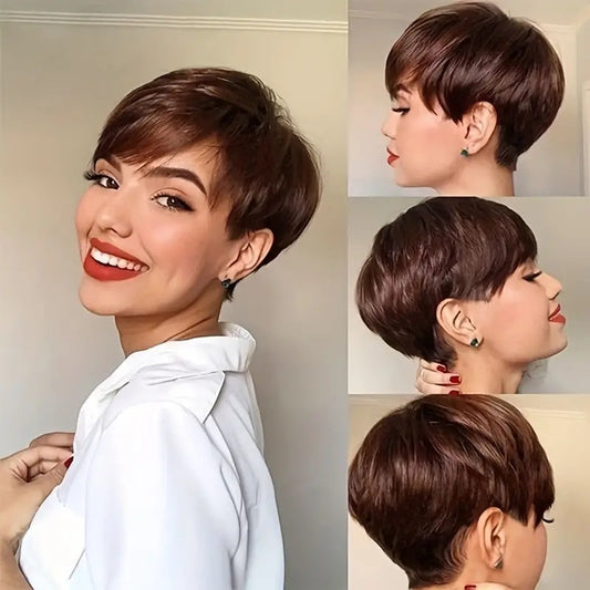 Curly short-style headband female wig