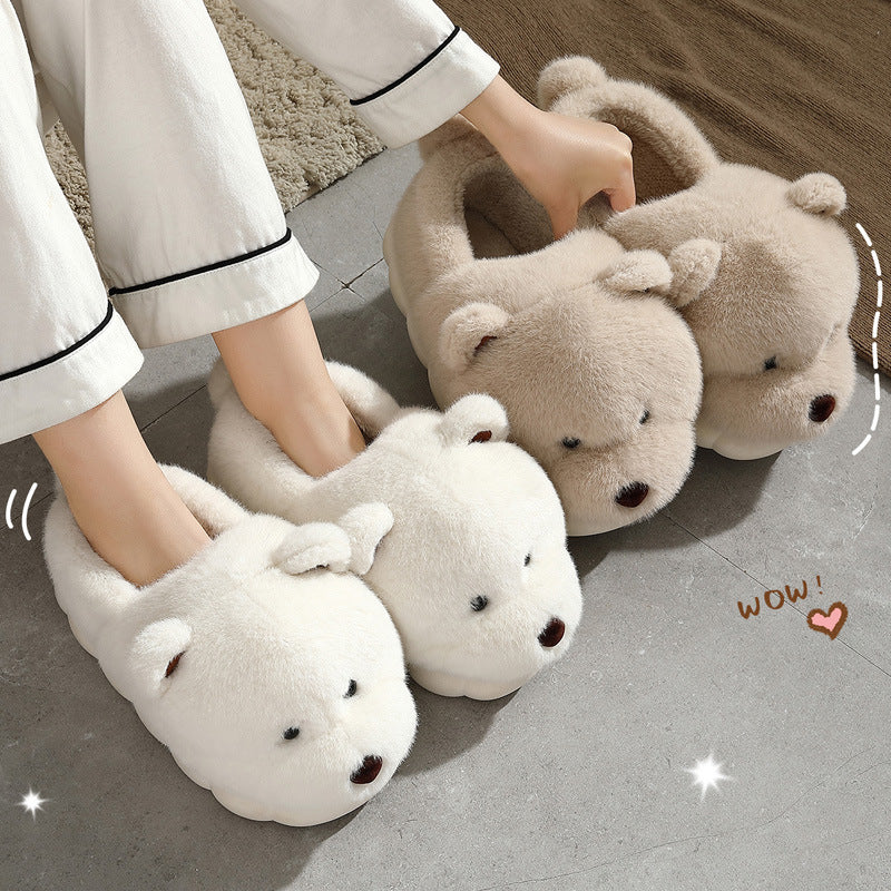 Cute Bear Cotton Shoes