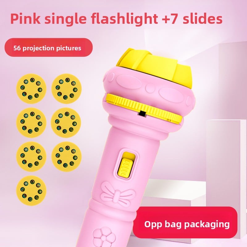 Children's projection flashlight camera toy puzzle luminous toy