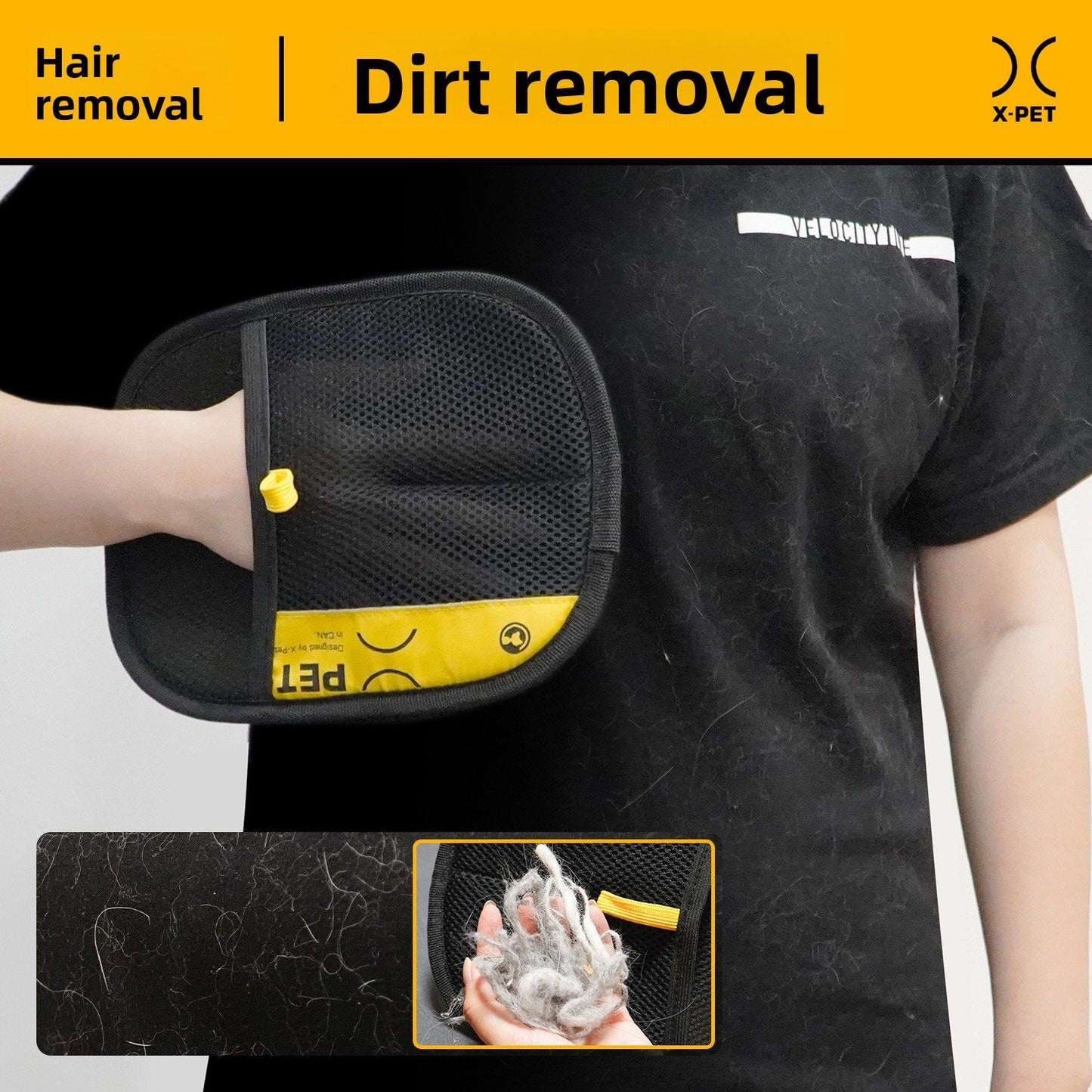 Electrostatic depilation gloves