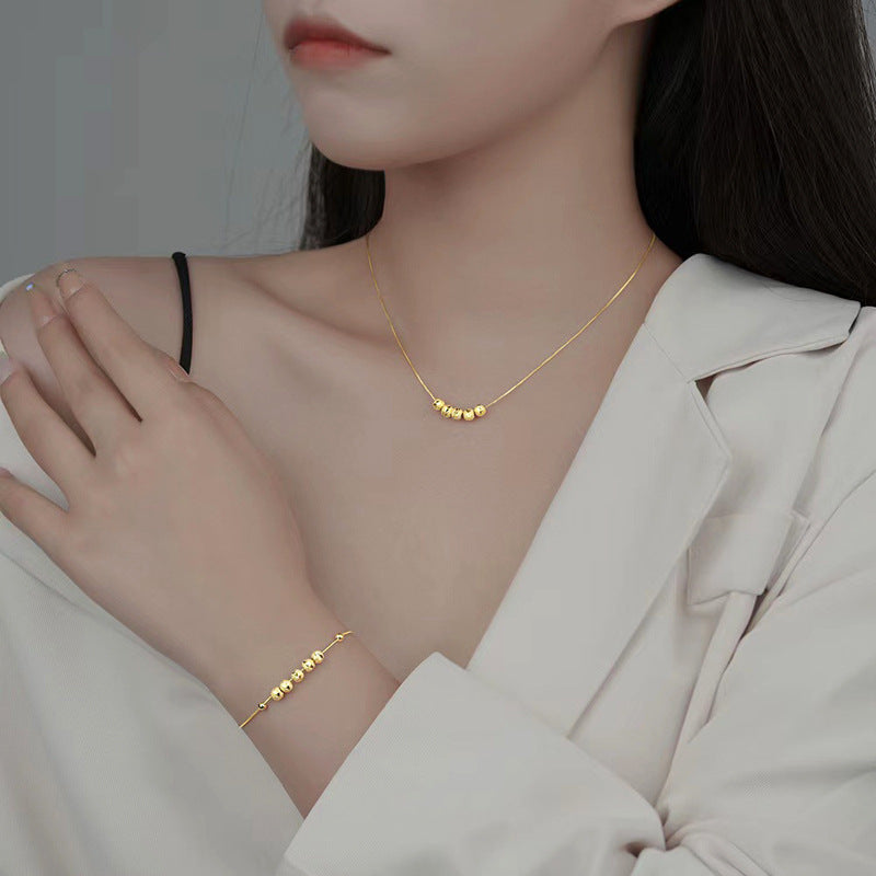 Five Blessings Arrive and Fortune Pearl Necklace