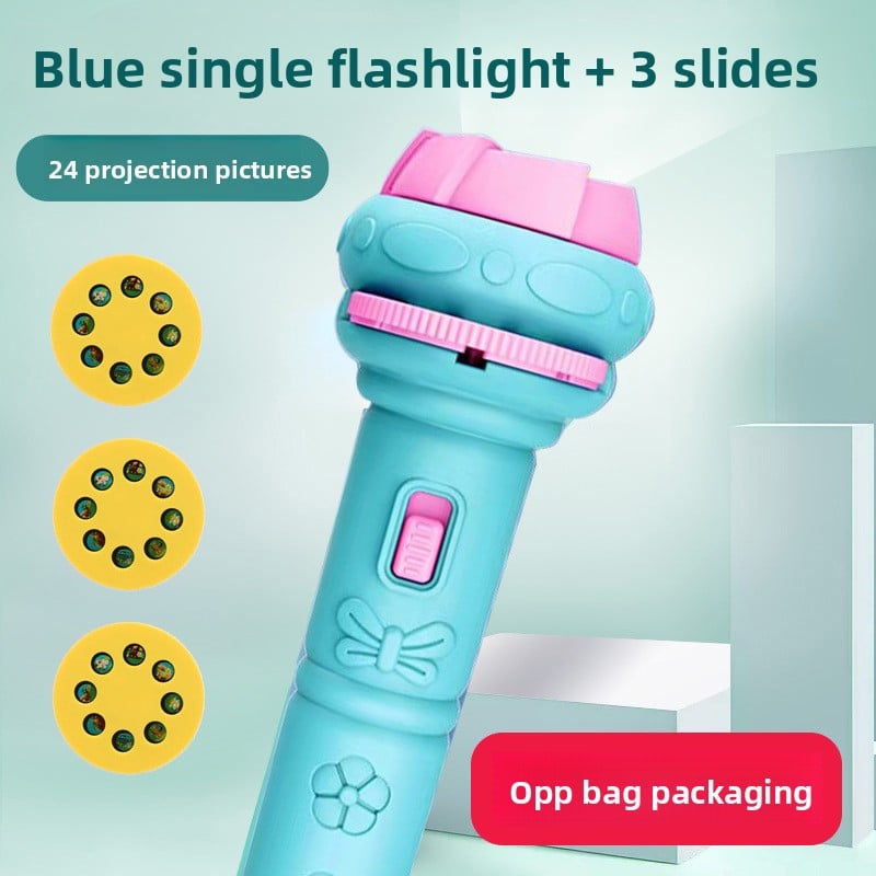 Children's projection flashlight camera toy puzzle luminous toy