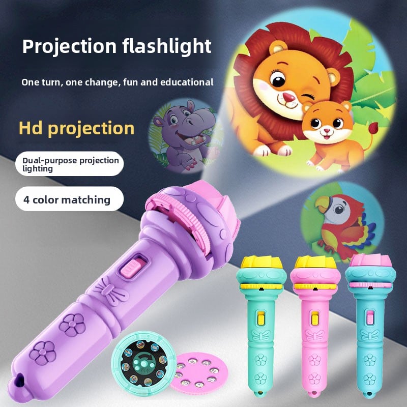 Children's projection flashlight camera toy puzzle luminous toy