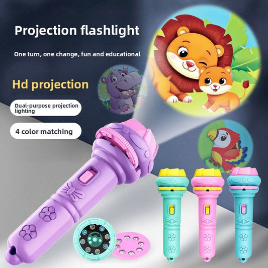 Children's projection flashlight camera toy puzzle luminous toy