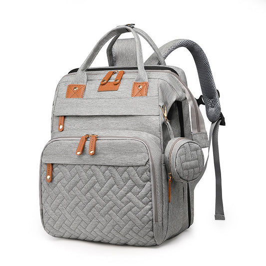 Multifunctional Mommy Bag with USB Port, Large Capacity, Lightweight for Travel and Baby Care