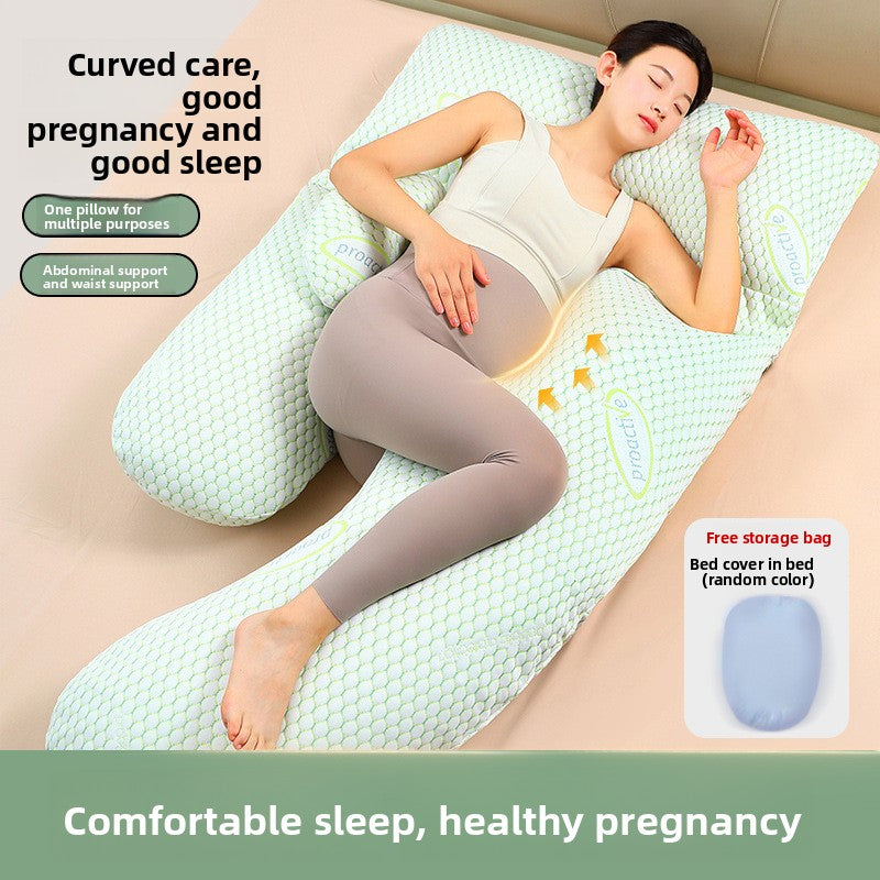 Pregnant woman's waist-supporting side-sleeping pillow
