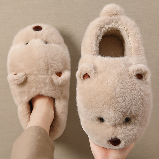 Cute Bear Cotton Shoes