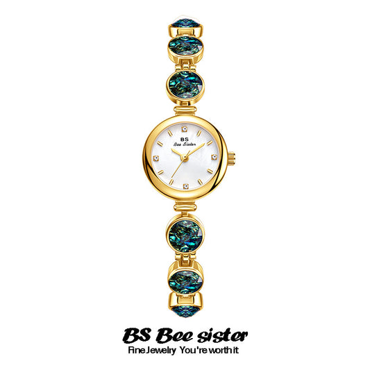 BS Huancai Rough Stone Malachite iridescence Women's Watch