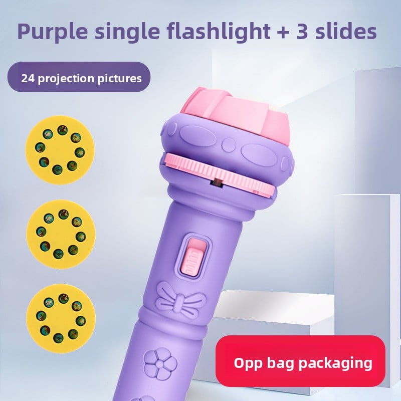 Children's projection flashlight camera toy puzzle luminous toy
